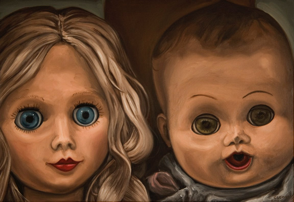 Two Doll Heads
